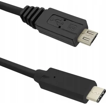 Datový kabel Kabel Qoltec USB - USB typ C, 1,2 m, černý
