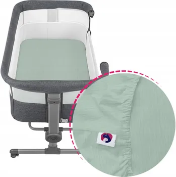 Prostěradlo Prześcieradło do Nukido 81x48 do Přistavitelné Postýlky s Gumičkou Mušelín Vzory