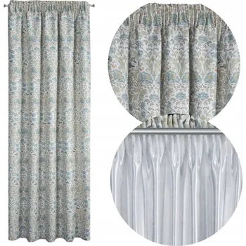 Obraz Závěs páska 140 cm x 7 cm Ashley bílá modrá