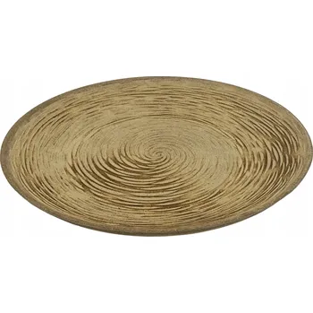 Dřevěný kulatý podnos Dřevo 29cm, soustředné kruhy