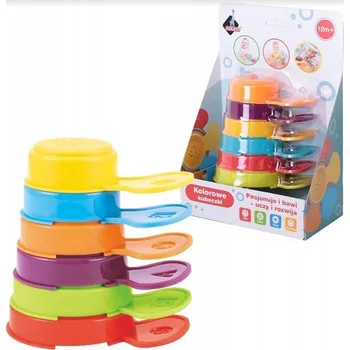 Hračka pro nejmenší KYBLÍČKY DO KOUPELE HRAČKY DO VODY PRO DĚTI SENZORICKÉ HRAČKY SUPER