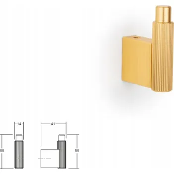 Věšák Nábytkový věšák nástěnný VIEFE ARPA 7035 tmavá mosaz (staré zlato)