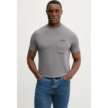 Pánské tričko Tričko Karl Lagerfeld 561221.755047 šedá 90X, vel. XL