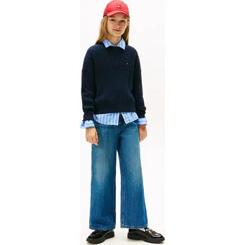 Chlapecké kalhoty Dětské rifle Tommy Hilfiger MABEL KG0KG08767.128.176.9BYA modrá 55X, vel. 140