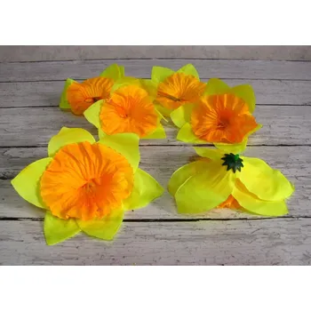 umělá květina Umělé Květiny Narcis Narcis Hlavička narcisu pro aranžování Narcisy na Dekorace ZO6