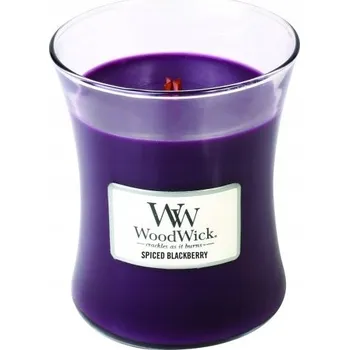 Svíčka Tradiční sójová svíčka Spiced Blackberry Woodwick 1 ks