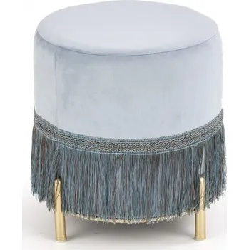 Taburet Taburet COSBY — kov, látka, modrá