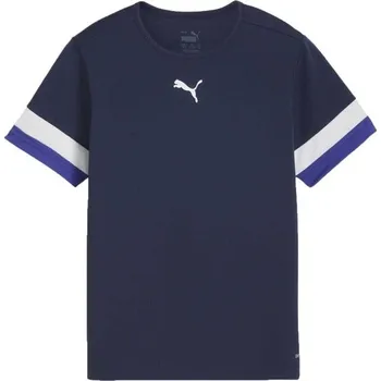 Chlapecké fotbalové triko Puma INDIVIDUALRISE JERSEY TEE 152 Tmavě modrá, Bílá