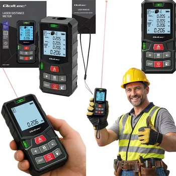 Měřící laser LASEROVÝ DÁLKOMĚR stavební 120m digitální měřič vzdálenosti LCD VODVÁHA