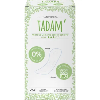 TADAM Dermo sensitivní slipové vložky z BIO bavlny, large, 24 ks Jemná ochrana pro citlivou pokožku