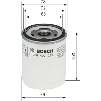 Olejový filtr Olejový filtr BOSCH F 026 407 245