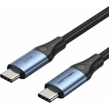 Kabel Kabel USB-C na C Vention USB 2.0 5A 240W 1m BLACK