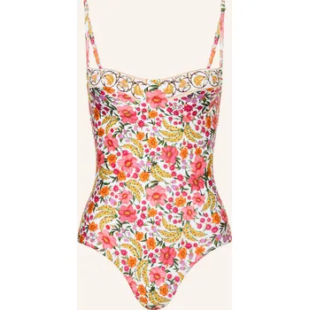 Dámské plavky Farm Rio Dámské Plavky S Ramínky Banana Flowers, bílá /...