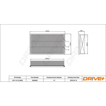 Vzduchový filtr Vzduchový filtr Dr!ve+ DP1110.10.0690