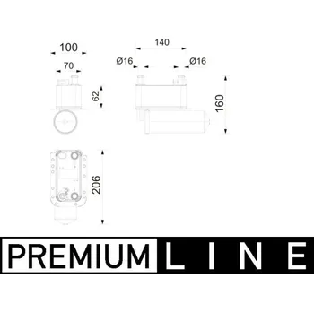 Ventilátor topení a klimatizace Kondenzátor klimatizace MAHLE ORIGINAL AC 1215 000P