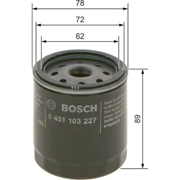 Olejový filtr Olejový filtr BOSCH 0 451 103 227