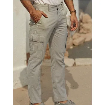 Sinsay - Kalhoty slim cargo - šedá - 148EV-09X - 148EV-09X-28