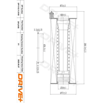 Olejový filtr Olejový filtr Dr!ve+ DP1110.11.0105