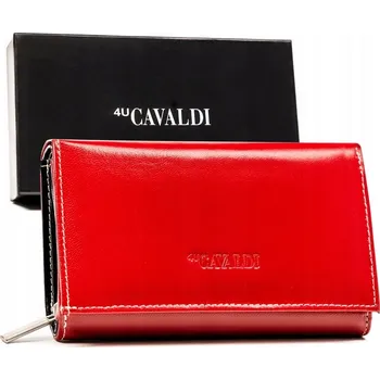 Peněženka 4U Cavaldi peněženka z pravé kůže červená - dámská
