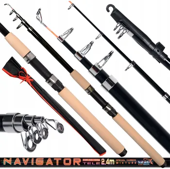 Rybářský prut TELESKOPICKÝ PRUT HOKKAIDO NAVIGATOR 2,4M