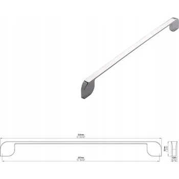 Nábytkové kování Nábytková úchytka SIRO 2391-328ZN1 chrom lesklý