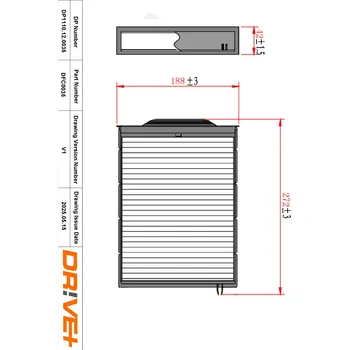 Kabinový filtr Filtr vzduchu v interiéru Dr!ve+ DP1110.12.0035