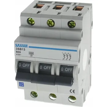 Jistič LC jistič instalační nadproudový 3F 3P 3M B 6A