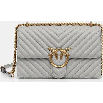 Kabelka Kožená kabelka Pinko 100941.A0GK šedá 09X, vel. ONE SIZE