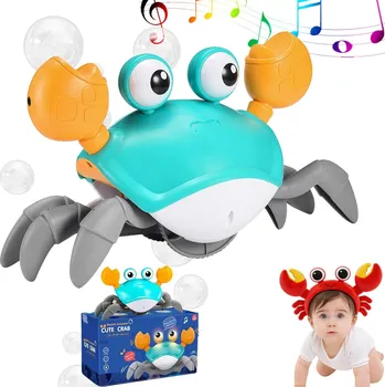Hračka pro nejmenší Lezoucí Krab Hračka Interaktivní Pro Děti Chodící Utíkající Zvuk