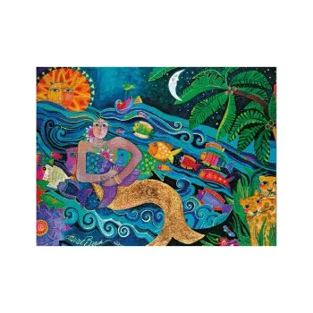 Puzzle Okeanos 1000 Piece Jigsaw Puzzle, Laurel Burch Collection by Paperblanks (Whimsical Creations) (EN)