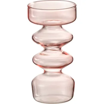 Váza Dekorativní váza J-Line Luna 28873 růžová 30X