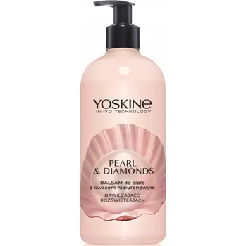Tělový krém Yoskine Tělový balzám Pearl & Diamonds s kyselinou hyaluronovou 400 ml
