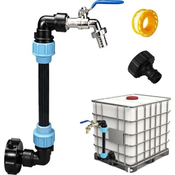 Zavlažování GNT Kohout výpustný 1/2\" sada pro zvýšení na IBC nádrž