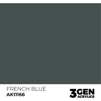 Modelářská barva AK Interactive French Blue AK11166 - 17 ml