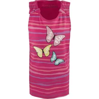 Dívčí tílko Dívčí tílko s ramínky ALPINE PRO HOLSO 128/134 Růžová, Mix