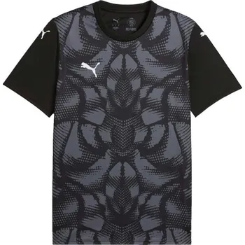 Pánský fotbalový dres Puma TEAMULTIMATE JERSEY L Šedá, Černá, Bílá