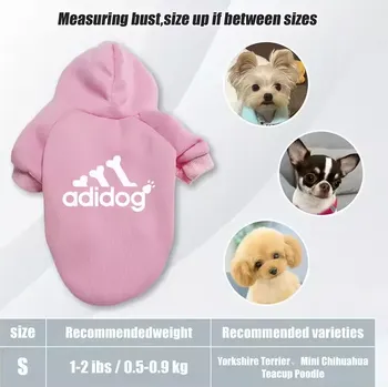 Obleček pro psa Teplá mikina pro psy s kapucí – Pohodlná a stylová - Fialová , M