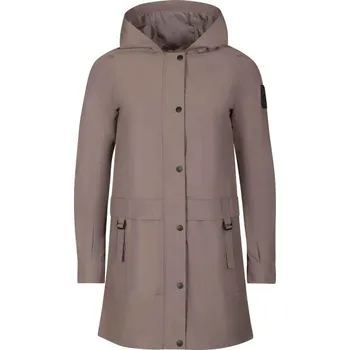 Dámský kabát Dámský kabát s kapucí NAX ARESA L Hnědá