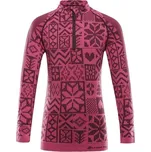 Dětské funkční spodní triko ALPINE PRO SEAMO L Růžová, Vínová