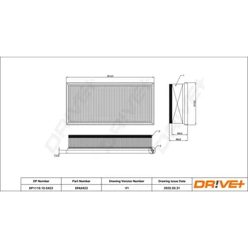 Vzduchový filtr Vzduchový filtr Dr!ve+ DP1110.10.0423
