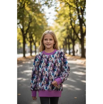 Chlapecká mikina Dětské mikiny přes hlavu 110/116 Velikost: 110/116 jednorožci kapsy Dětské mikiny přes hlavu