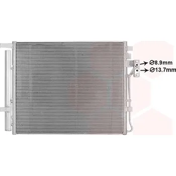 Ventilátor topení a klimatizace Kondenzátor klimatizace VAN WEZEL 82015703