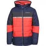 Dětská zimní bunda ALPINE PRO JORGO 152/158 Červená, Tmavě modrá, Černá