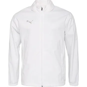 Pánská větrovka Pánská sportovní bunda Puma TEAMADDITIONS TRAINING ALL WEATHER JACKET L Bílá, Stříbrná