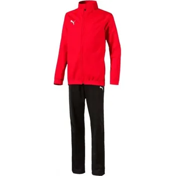 Chlapecká souprava Puma LIGA SIDELINE TRACKSUIT 164 Červená, Černá, Bílá