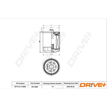 Olejový filtr Olejový filtr Dr!ve+ DP1110.11.0089