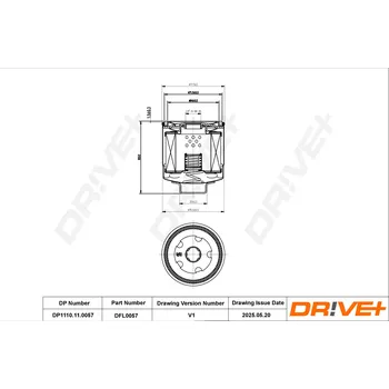 Olejový filtr Olejový filtr Dr!ve+ DP1110.11.0057