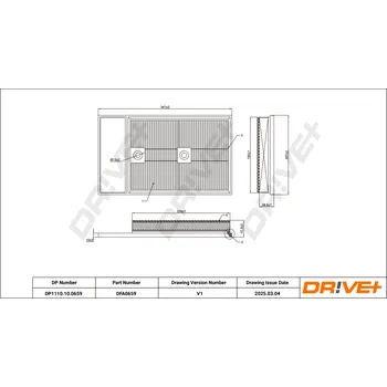 Vzduchový filtr Vzduchový filtr Dr!ve+ DP1110.10.0659