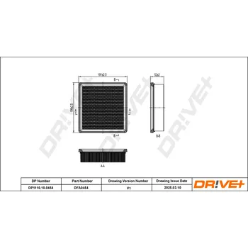 Vzduchový filtr Vzduchový filtr Dr!ve+ DP1110.10.0454