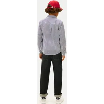 Pánská móda Tommy Hilfiger Košile KB0KB10155 Tmavomodrá Regular Fit 16Y